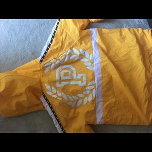 Pink varsity pullover